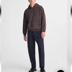 NWT Madewell Double Pleated Trousers in Wool Blend 35